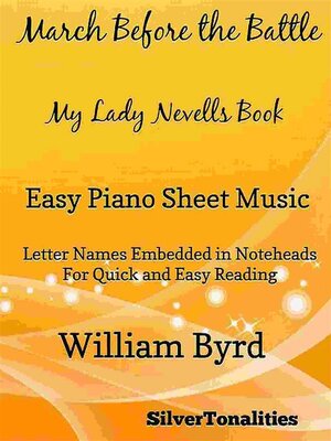 cover image of March Before the Battle My Lady Nevells Book Easy Piano Sheet Music